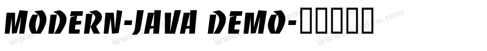 Modern-Java Demo字体转换